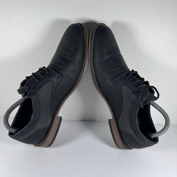 Perry Ellis Portfolio Thom Wide Black Lace Up Dress Shoes Men's Size 8.5 2W - Picture 5 of 8